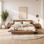 Elie Walnut Wood Bed