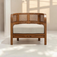 Nest Teak Wood Single Seater Sofa