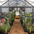 12ft wide rhino greenhouse fitted with a partition