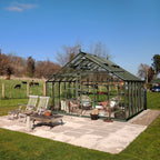 12x12 Rhino Premium tuscan olive greenhouse