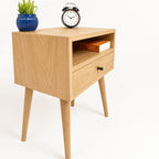 Faber Oak Wood Bedside