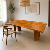 Aivar Oak Wood Dining Table