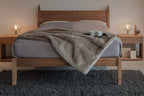Aidan Walnut Wood Bed frame