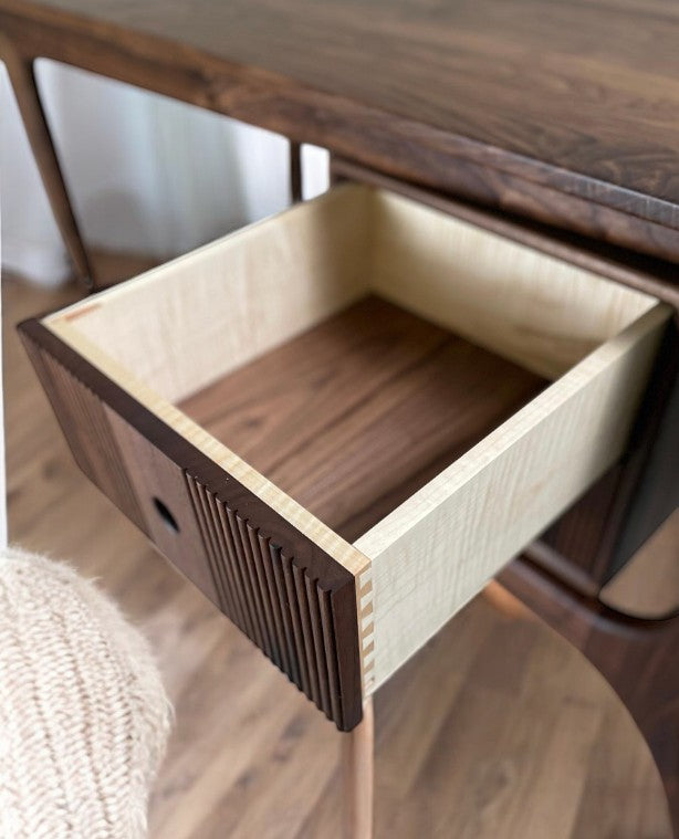 Kairo Solid Walnut Wood Desk