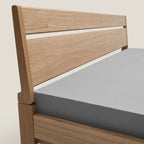Akon White Oak Wood Bed furniture