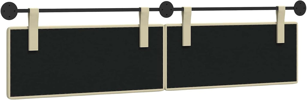 vidaXL Hanging Headboard Cream Faux Leather
