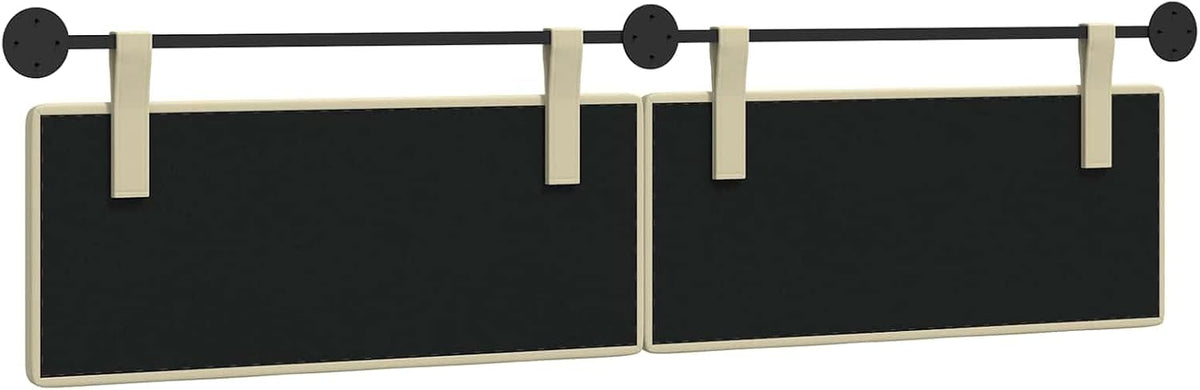 vidaXL Hanging Headboard Cream Faux Leather