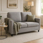 YODOLLA 3-Seater Faux Leather Sofa