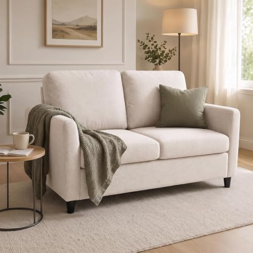 YODOLLA 3-Seater Faux Leather Sofa