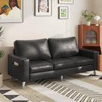 YODOLLA 3-Seater Faux Leather Sofa