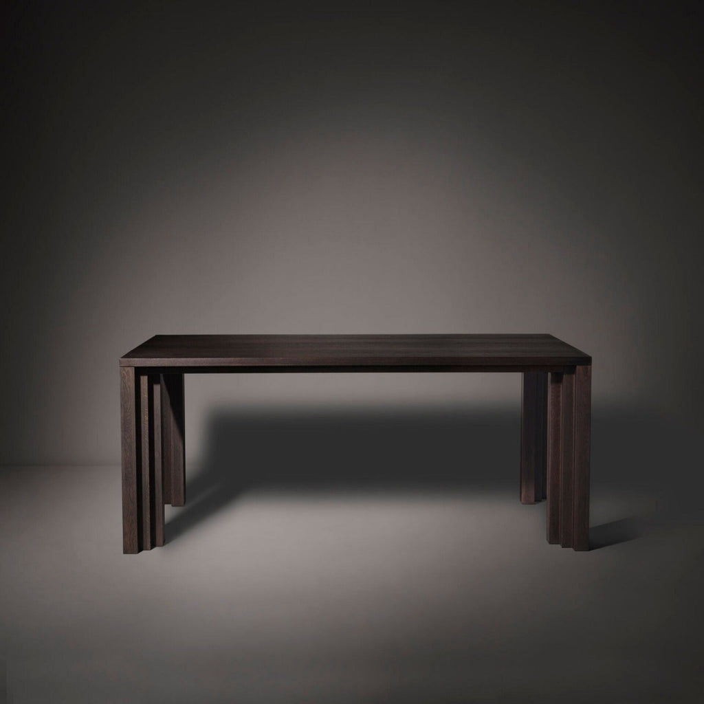 Bruta Solid Stained White Oak Dining Table