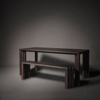 Bruta Solid Stained White Oak Dining Table
