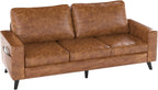 YODOLLA 3-Seater Faux Leather Sofa