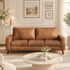 YODOLLA 3-Seater Faux Leather Sofa