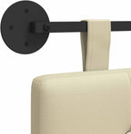 vidaXL Hanging Headboard Cream Faux Leather