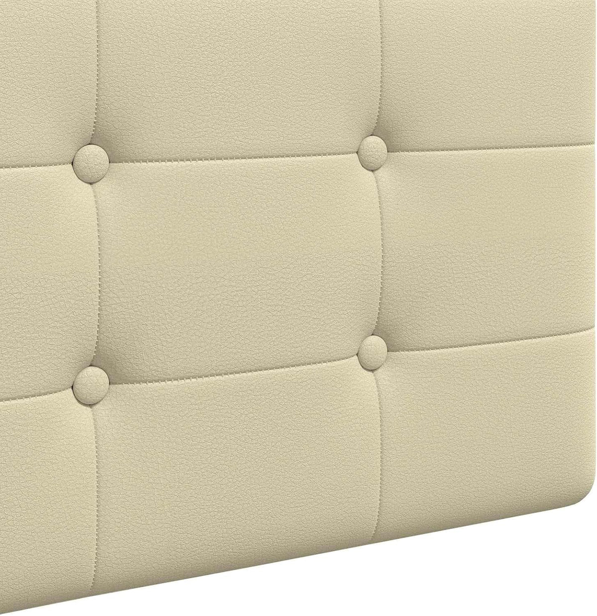 vidaXL Hanging Headboard Cream Faux Leather