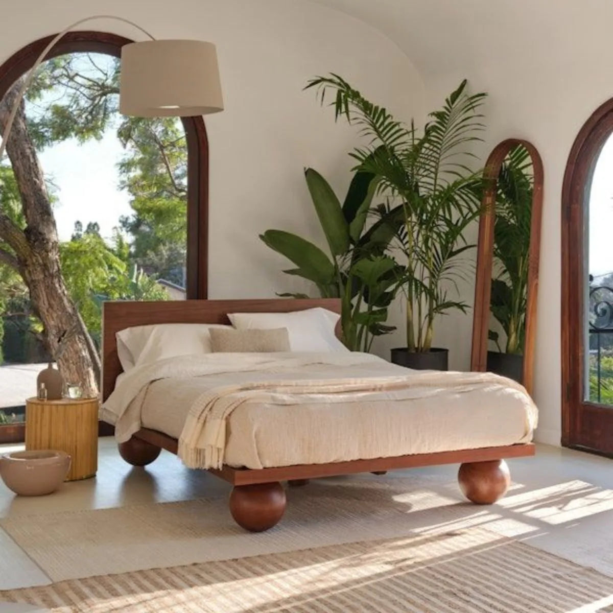 Aadi Oak Wood Bed