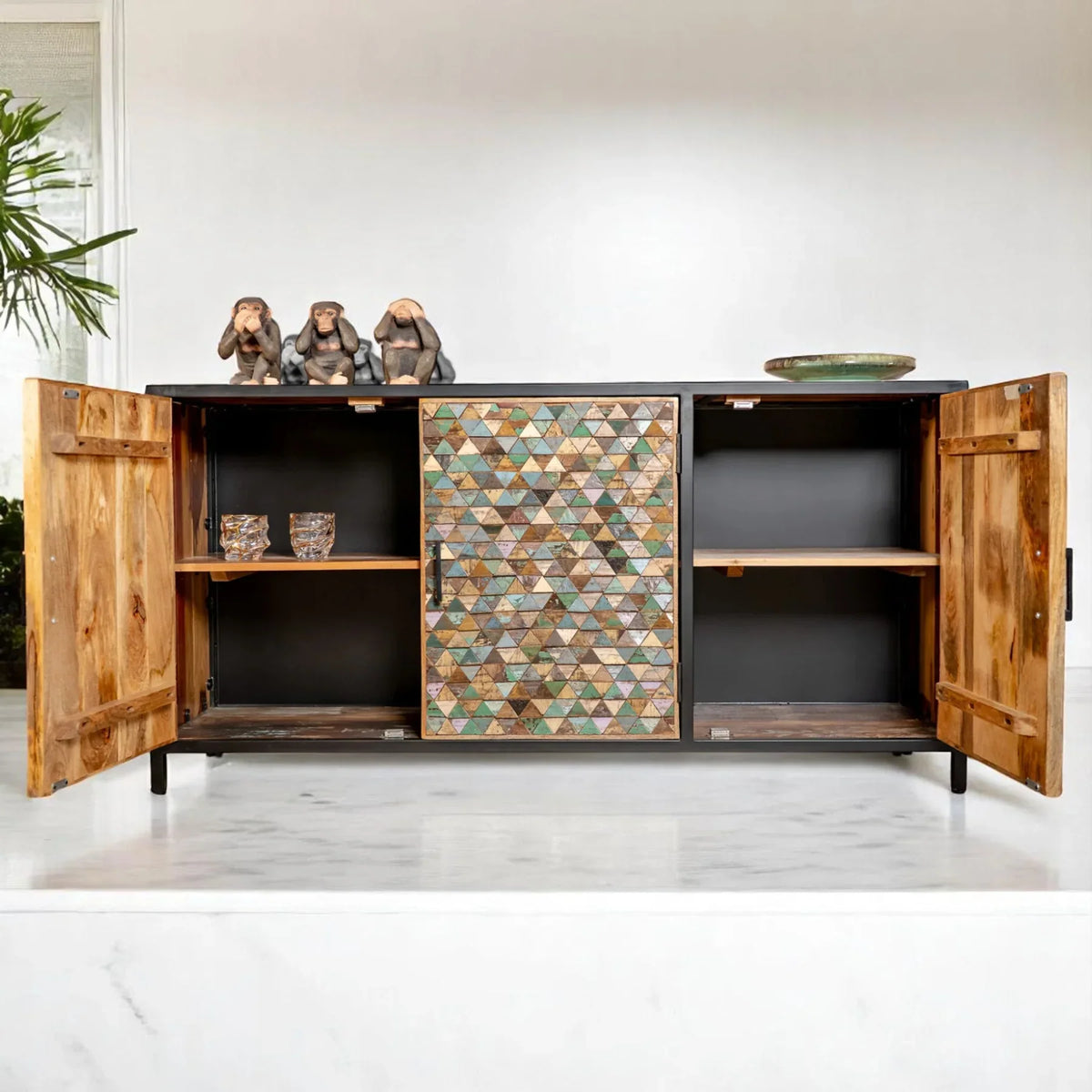 Iron Sky Mango Wood & Metal Sideboard