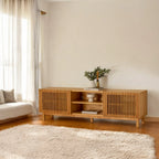 Julian Natural Wooden TV Unit modern media console