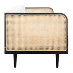 Lia Teak Wood & Rattan Sofa – Spacious 3-seater with a sturdy teak frame 