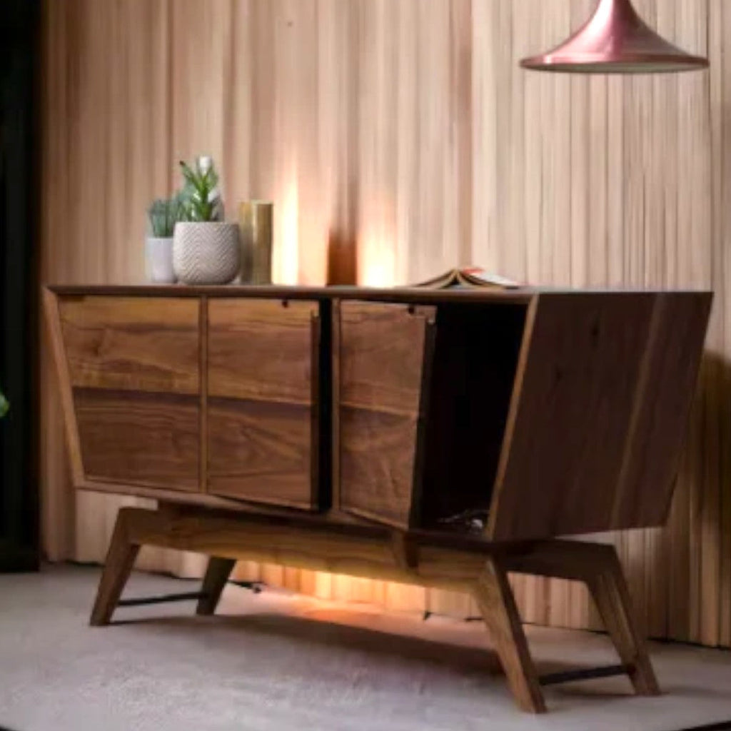 Mads Walnut Wood Cabinet & Sideboard front view