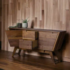 Mads Walnut Wood Cabinet & Sideboard angled view