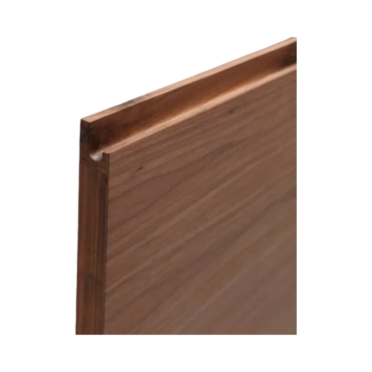 Mare Walnut Wood Sideboard highlighting the seamless wood joints