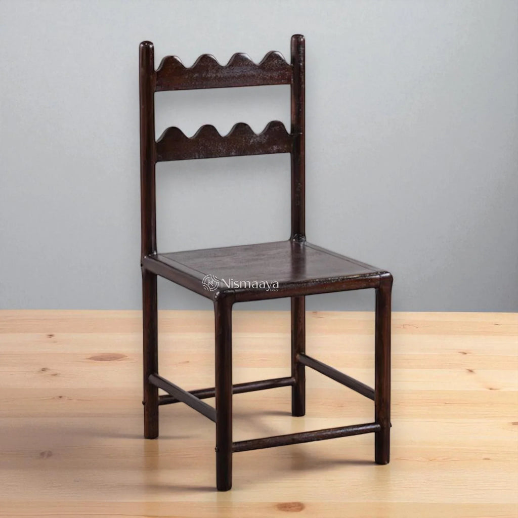 Nismaaya Scallop Design Reclaimed Wooden Chairs