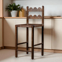 Custom - Nismaaya Tarang Counter Design Reclaimed Wooden Chairs- Set of 4