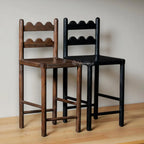 Custom - Nismaaya Tarang Counter Design Reclaimed Wooden Chairs- Set of 4