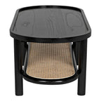 Stylish Agnes Teak Wood & Rattan Coffee Table for home decor
