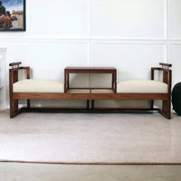 Bella Teak Wood 2 Seater Sofa for Living Room – Durable, Stylish, and Comfortable Furniture