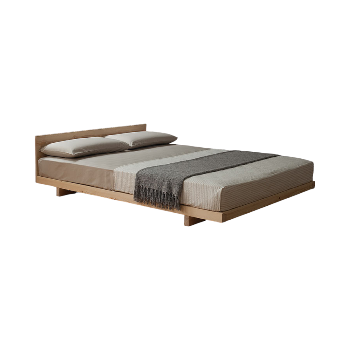 Bevin Oak Wood Bed frame