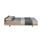 Bevin Oak Wood Bed side view