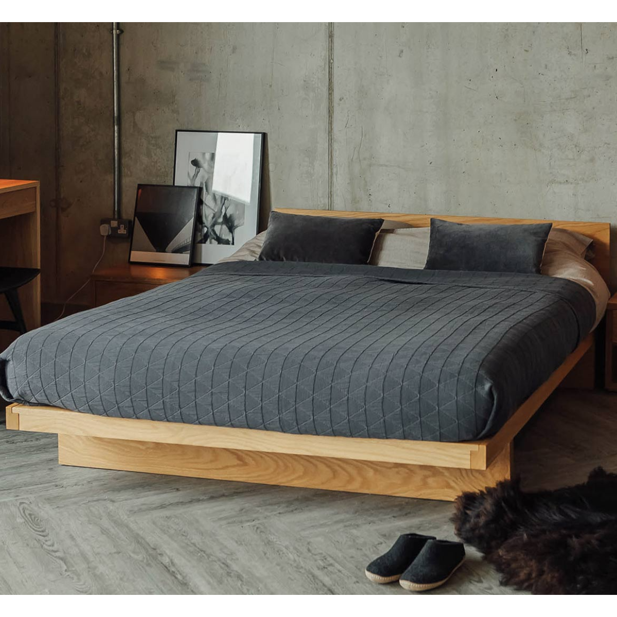 Bevis Oak Wood Bed design