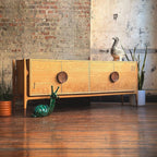 Beynish Oak Wood Sideboard front view