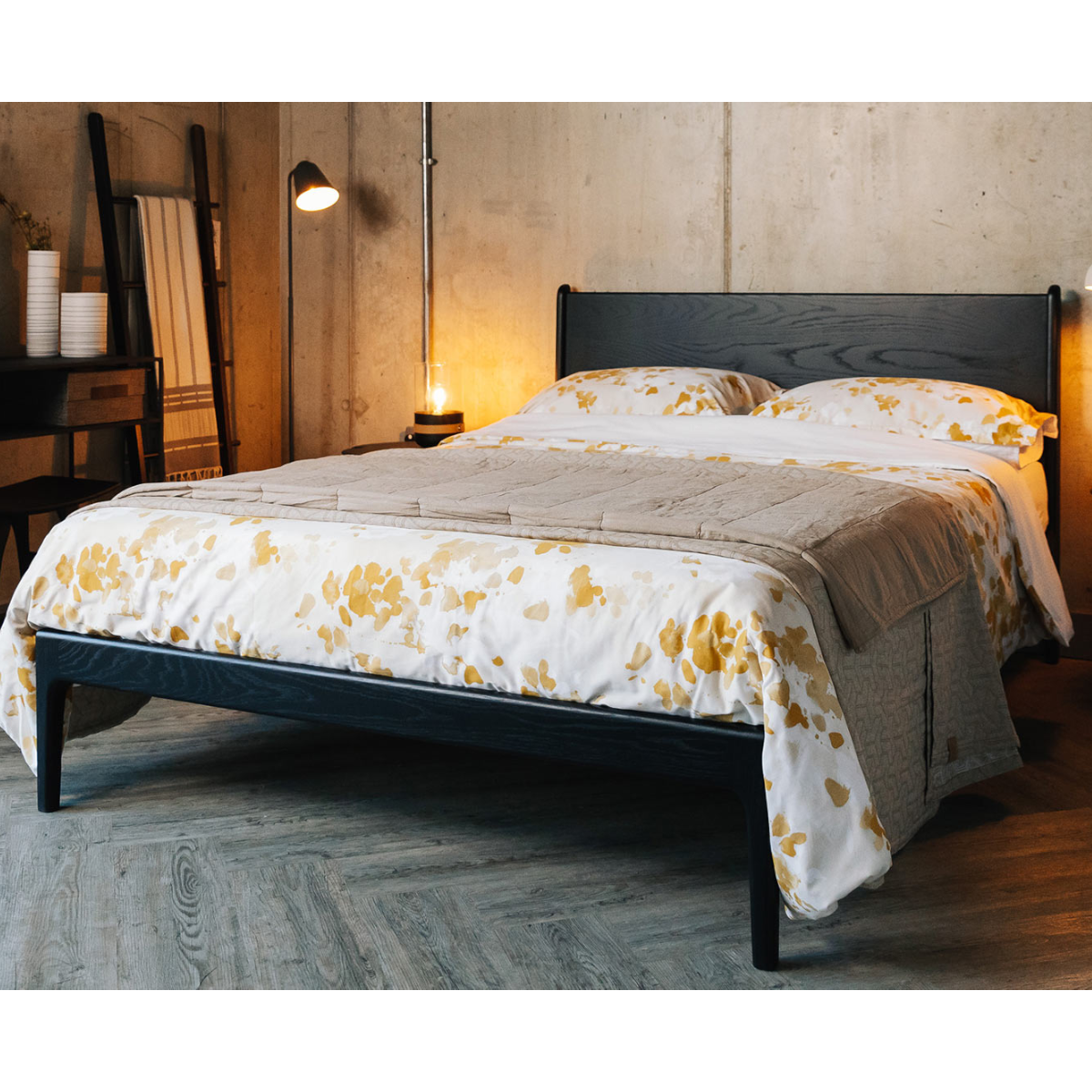 Bian Oak Wood Bed frame