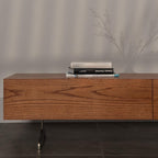 Caron Red Oak Wood TV Unit 2