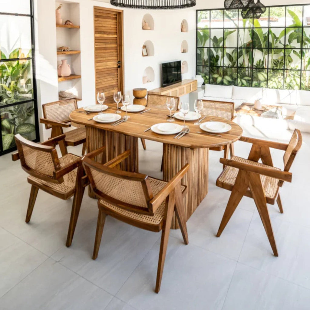 Daley Teak Wood Dining Table 