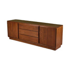 Edric Walnut Wood Sideboard side view