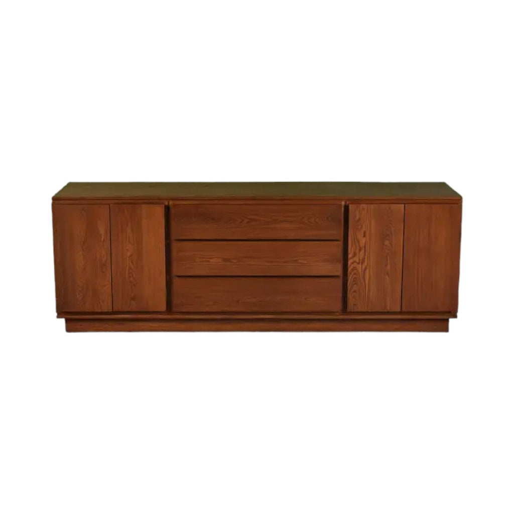 Edric Walnut Wood Sideboard front view