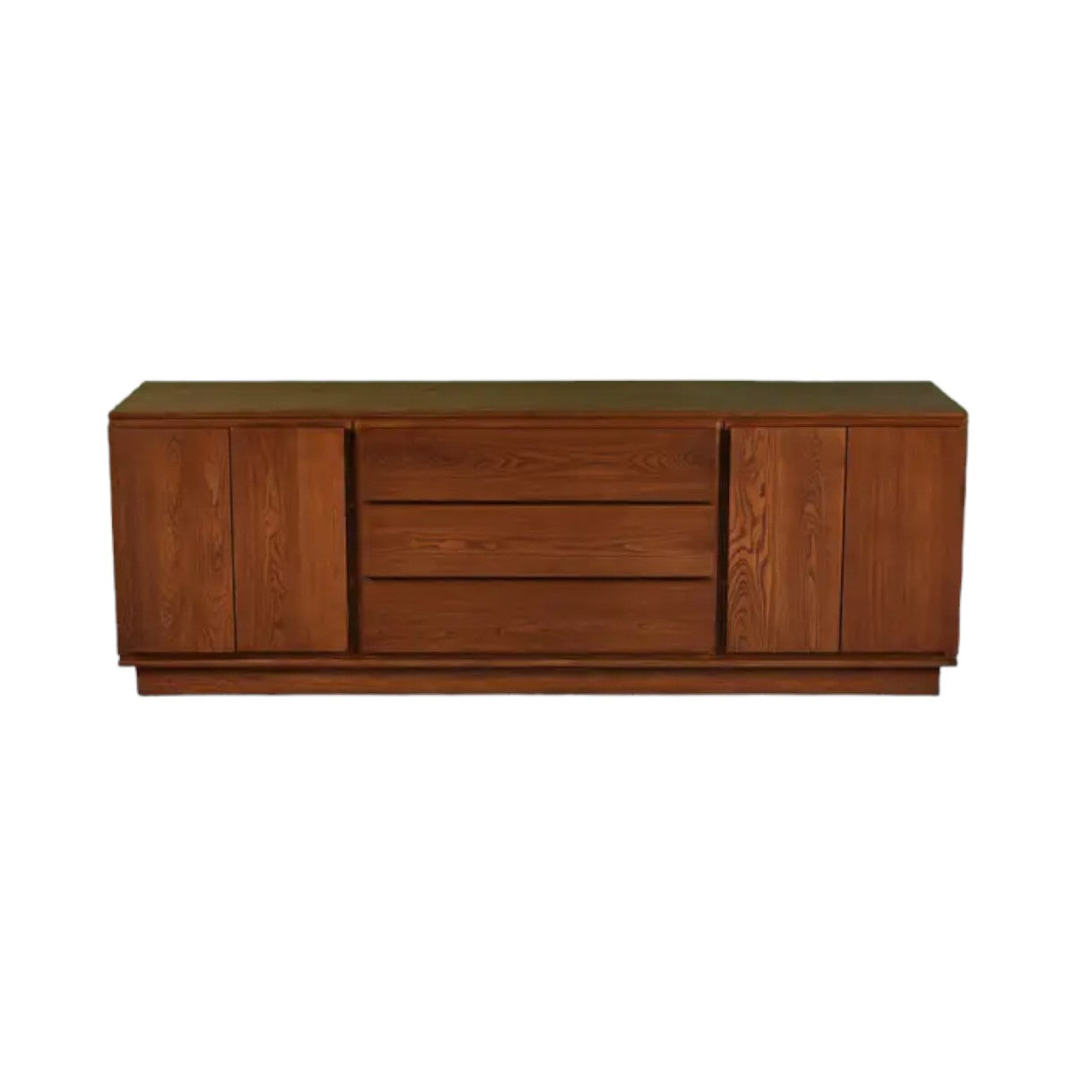 Edric Walnut Wood Sideboard front view