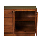 Edric Walnut Wood Sideboard with open door