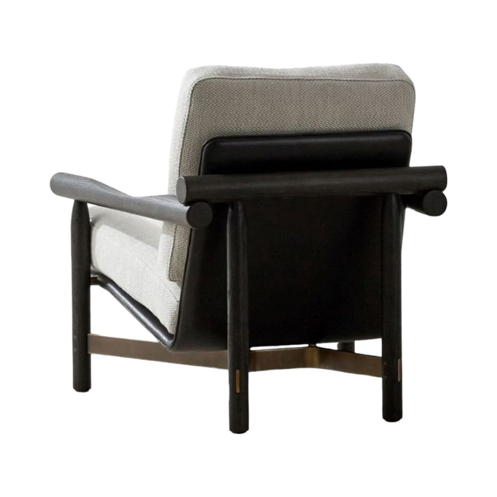 Edwina Black Oak Wood Arm Chair