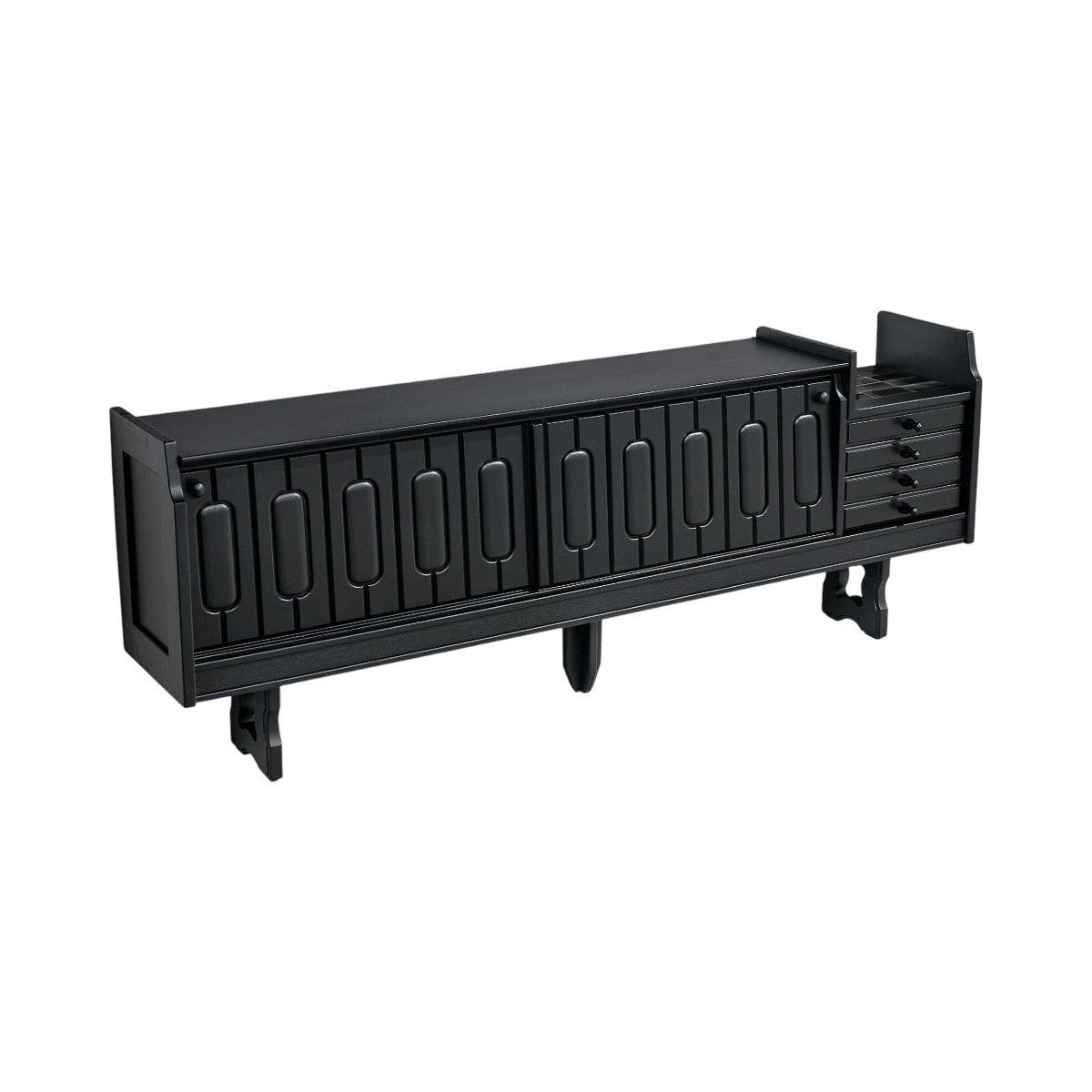 Elan Oak Wood Sideboard sophisticated artistic design
