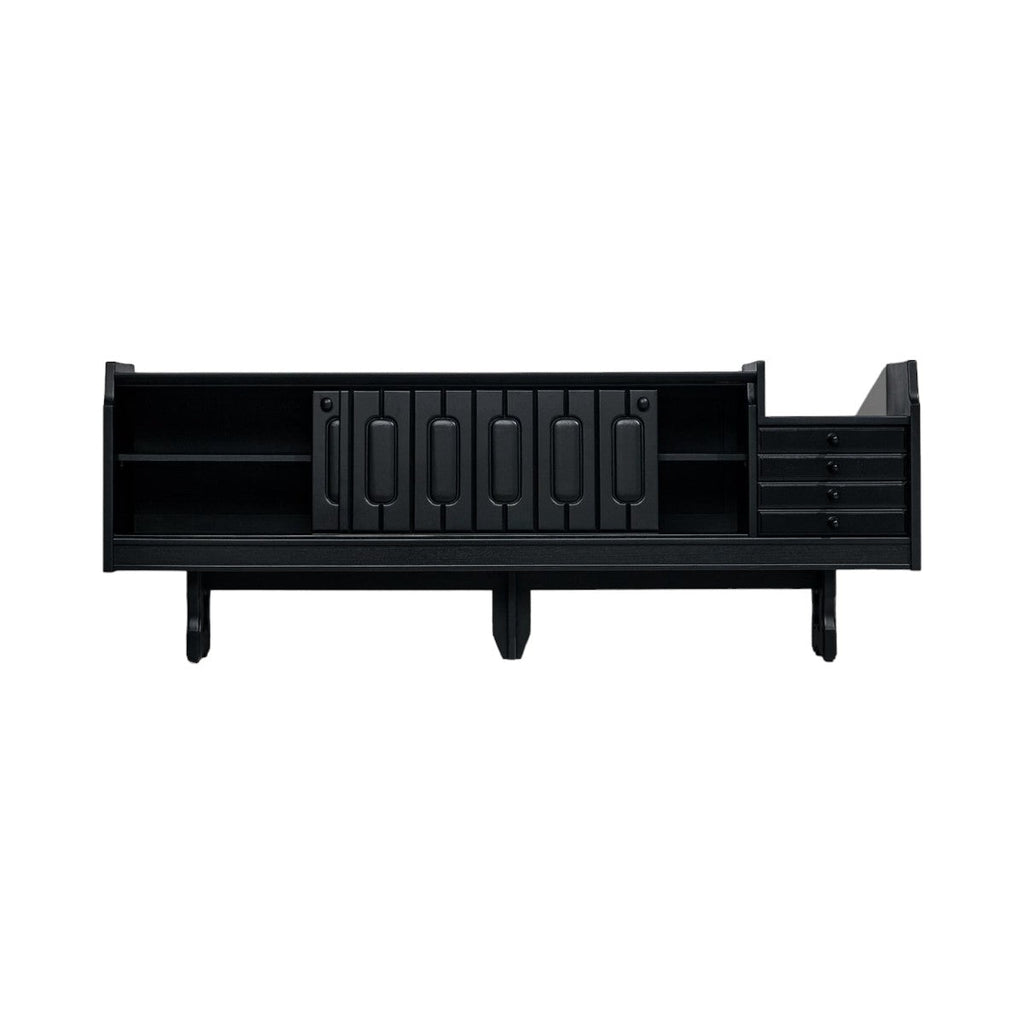Elan Black Oak Sideboard in a moody dark-toned