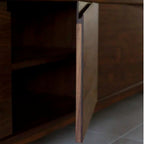 Elana Walnut Wood Sideboard wood joinery and expert craftsmanship