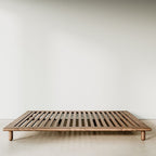 Elias Walnut Wood Bed design