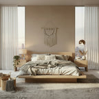 Elie Oak Wood Bed frame - Aesthetic bed Frame