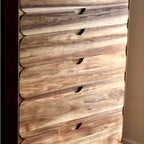 Elton Walnut Wood Chest of 6 Drawers 3